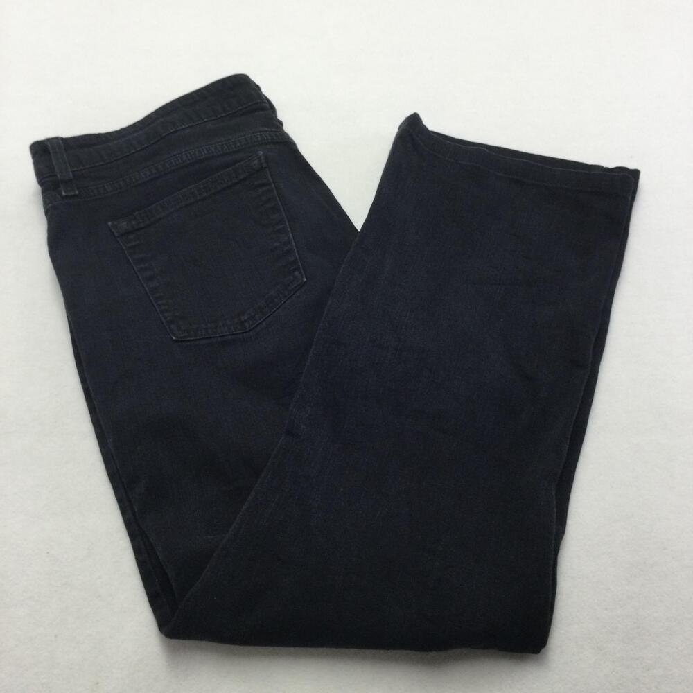 Levi Strauss Signature Jeans Womens 16 Blue Dark Wash Bootcut Stretch Mid Rise